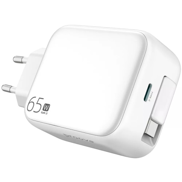 Фото - Сетевое зарядное устройство Proove Fixtape GaN Type-C 65W white (WCFP65010202)