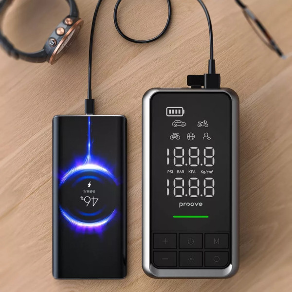 Фото - Пускозарядное устройство Proove + Насос Air Jump 10400mAh 1000A Gray (JSAP10400203)