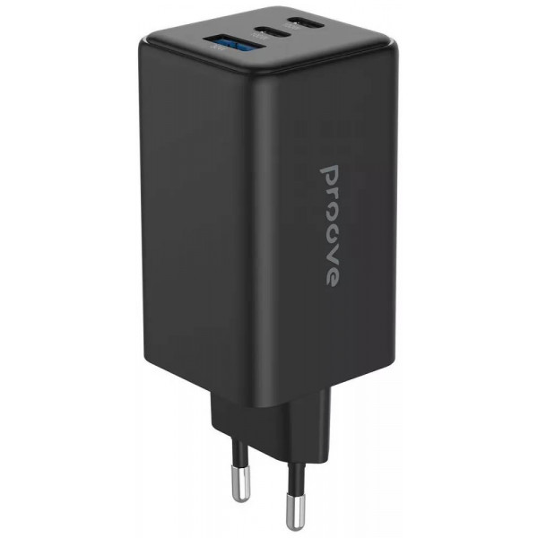 Фото - Сетевое зарядное устройство Proove Pocket GaN 100W (2Type-C + USB) Black (WCPG10012201) Фото - Сетевое зарядное устройство Proove Pocket GaN 100W (2Type-C + USB) Black (WCPG10012201)