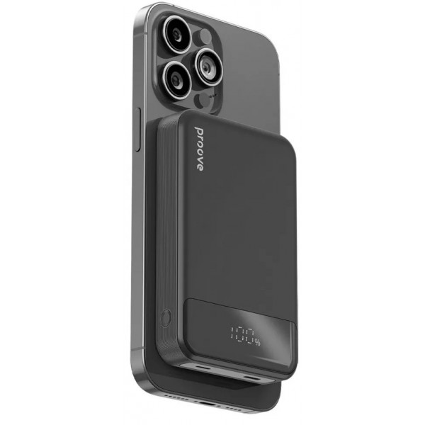 Фото - Батарея мобильная Proove Hoodman Magnetic 20W 10000mAh black (2001001934651)