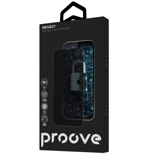 Фото - Защитное стекло для смартфона Proove Privacy iPhone 17 Pro Max black (PGPPRI17PM01)