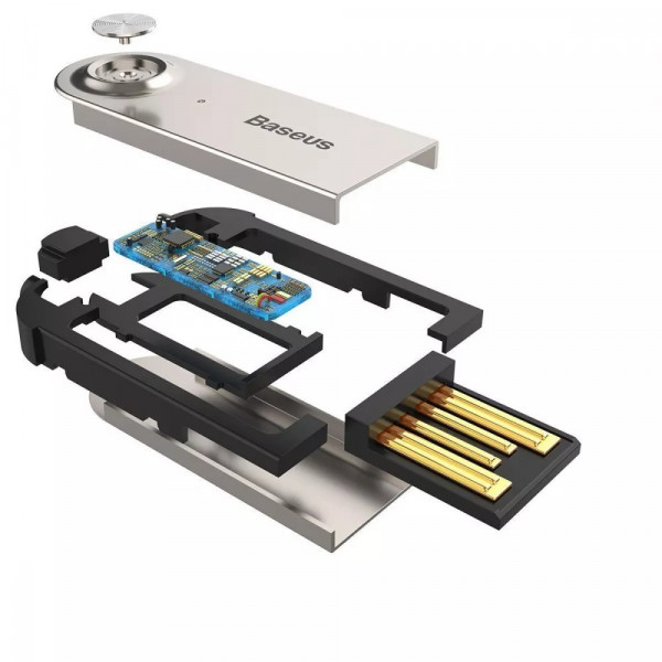 Фото - FM модулятор Baseus Bluetooth Audio Adapter AUX/USB with mic Black (CABA01-01)