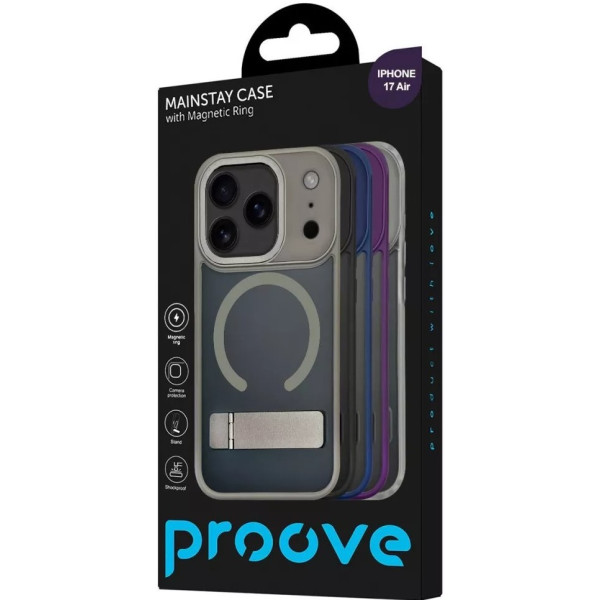 Фото - Чехол для смартфона Proove Mainstay Case with Magnetic Ring iPhone 17 Air Midnight Blue (PCMCIP17AR08)