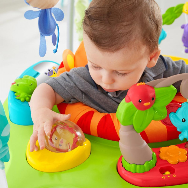 Фото - Игровой центр для малыша Fisher-Price Прыгунки Тропический лес (CHM91)