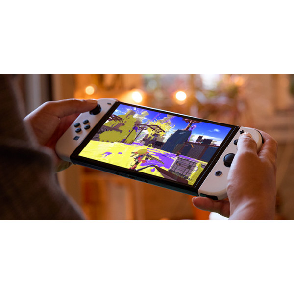 Игровая приставка портативная Nintendo Switch OLED (White) купить ...