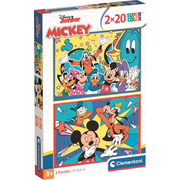 Фото - Пазлы (3-4 года) Clementoni Mickey and Friends 2 шт. по 20 эл. (24791)