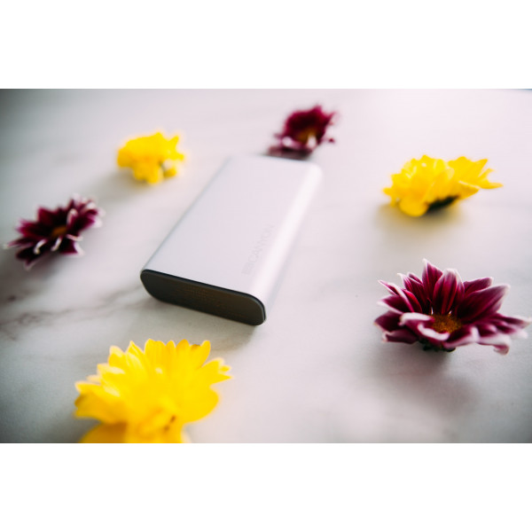 Фото - Батарея мобильная Canyon 10000mAh Silver QC3.0 (H2CNDTPBQC10S/CND-TPBQC10S)