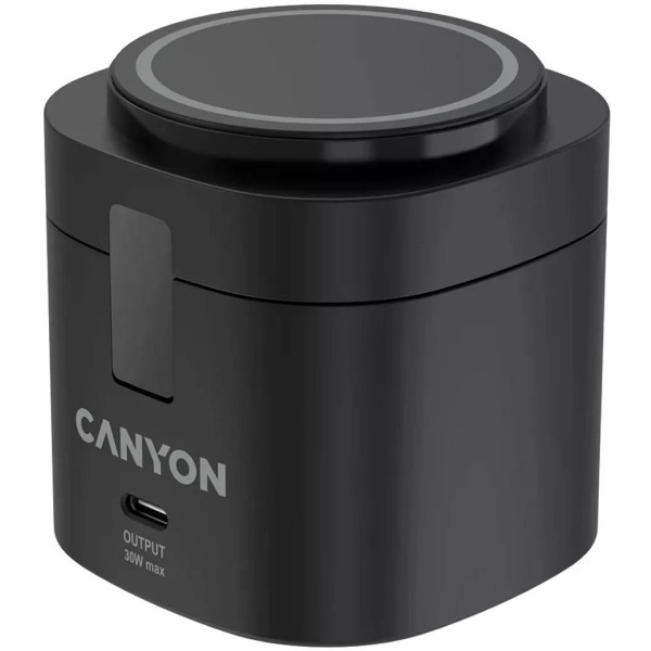Фото - Беспроводное зарядное устройство Canyon OnCharge 405 с адаптером в комплекте 4-в-1 Black (CNS-WCS405B)