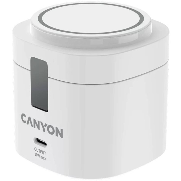 Фото - Беспроводное зарядное устройство Canyon OnCharge 405 с адаптером в комплекте 4-в-1 White (CNS-WCS405W)