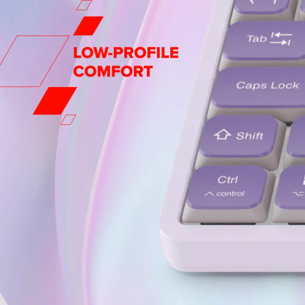 Фото - Клавиатура проводная Canyon OnType 10 TKL Mechanical Silent Low-profile Pink (CNS-HKB10P)
