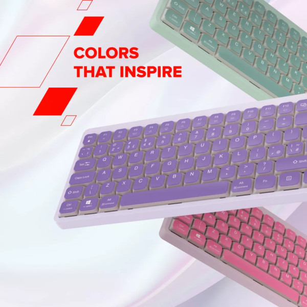 Фото - Клавиатура проводная Canyon OnType 10 TKL Mechanical Silent Low-profile Pink (CNS-HKB10P)
