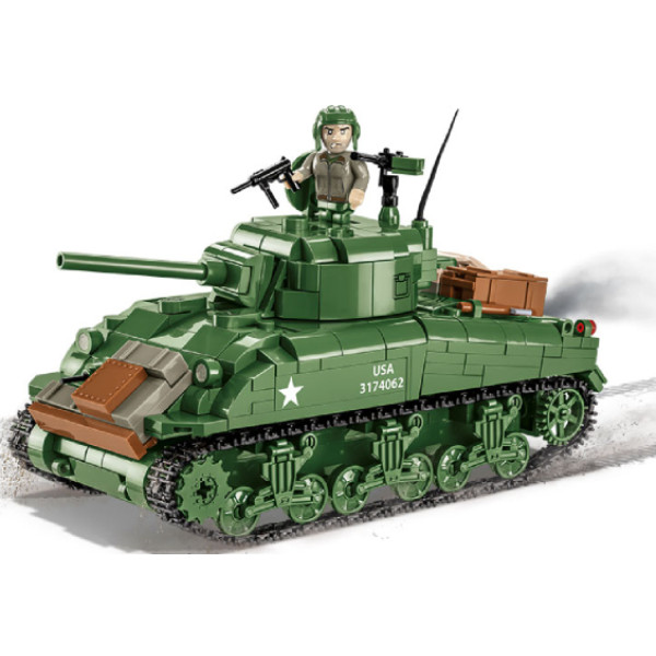 Фото - Пластиковый конструктор Cobi Company of Heroes 3 Танк M4 Шерман 615 деталей (COBI-3044)