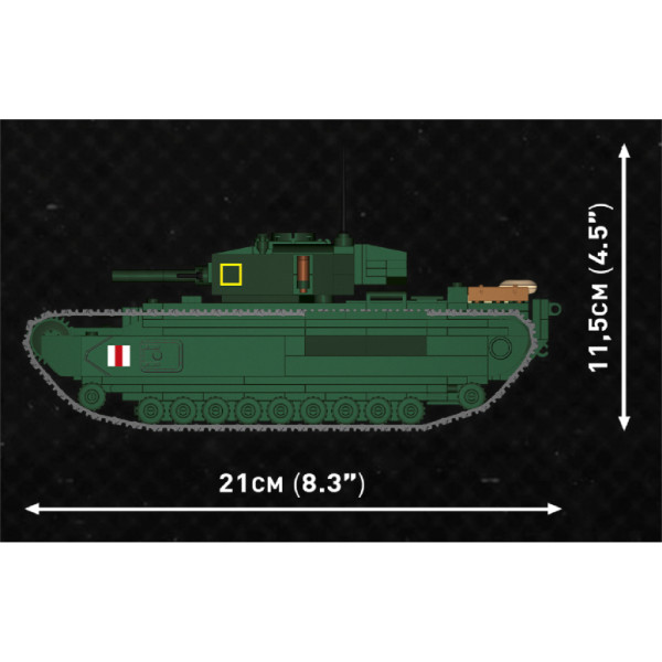 Фото - Пластиковый конструктор Cobi Company of Heroes 3 Танк Mk III Черчилль 654 деталей (COBI-3046)