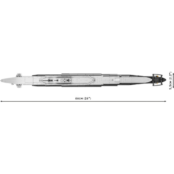Фото - Пластиковый конструктор Cobi Подлодка Танг SS-306 777 деталей (COBI-4831)