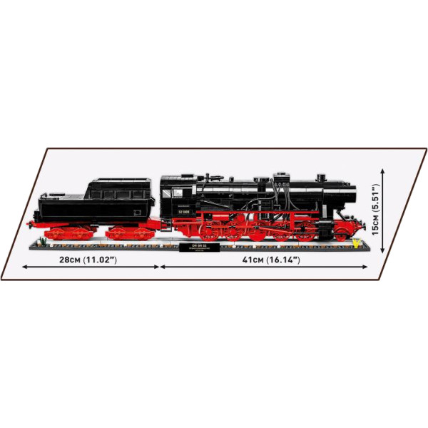 Фото - Пластиковый конструктор Cobi Локомотив DR BR Class 52 Эксклюзивный набор 1:35 2623 деталей (COBI-6280)