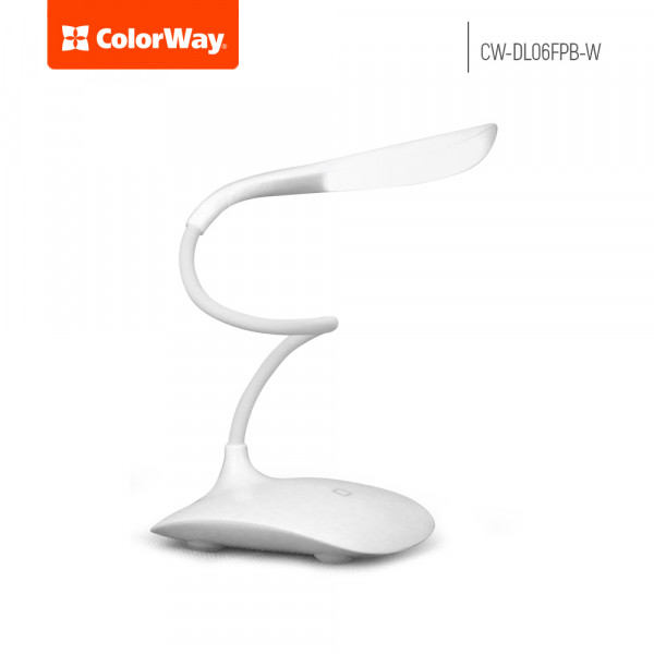 Фото - Уценка - Настольная лампа Colorway CW-DL06FPB-W
