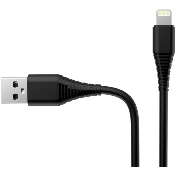 Фото - Кабель синхронизации данных Colorway USB-Lightning (PVC) 1m Black (CW-CBUL024-BK)