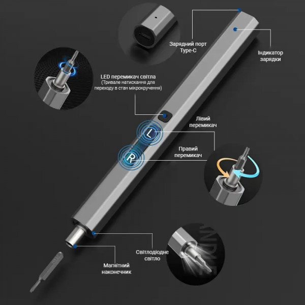 Фото - Аккумуляторная отвертка King'sDun 66 в 1 (MT-66IN1)