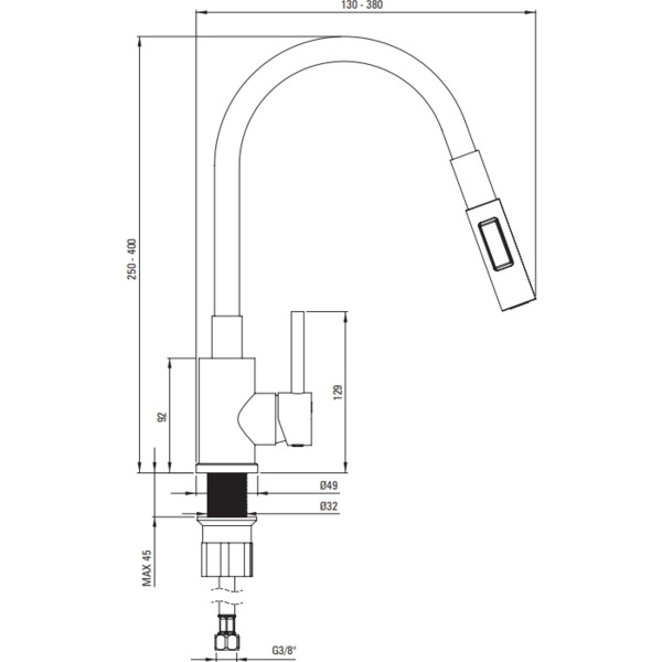 Фото - Мойка кухонная+смеситель Deante Corio ZRC_2103 + BOC_N74M, графит (ZRCE2103)