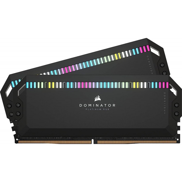 Фото - Память DDR Corsair Dominator Platinum RGB Black DDR5 2x32GB/6400 (CMT64GX5M2B6400C32)