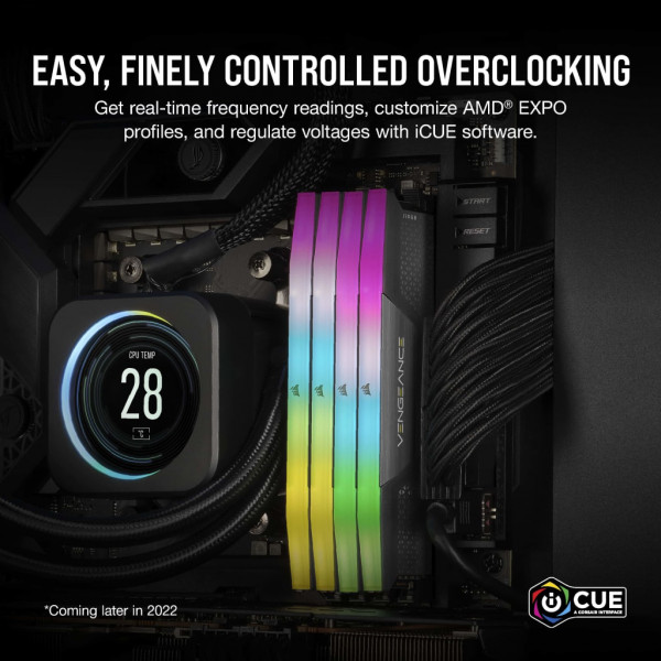 Фото - Память DDR Corsair DDR5 2x16GB/6000 Vengeance RGB (CMH32GX5M2E6000Z36)