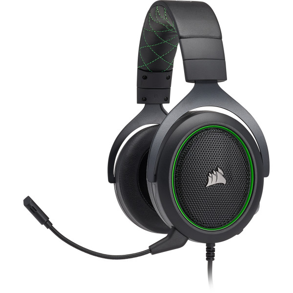 Фото - Гарнитура проводная игровая Corsair HS50 Black/Green (CA-9011171-EU)