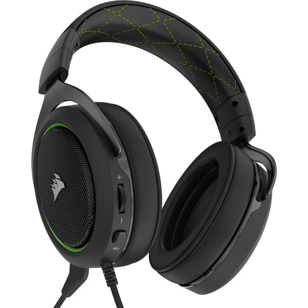Фото - Гарнитура проводная игровая Corsair HS50 Black/Green (CA-9011171-EU)