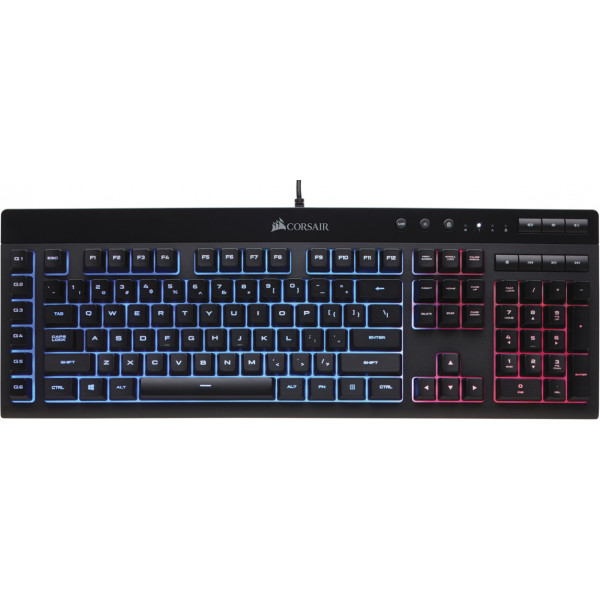 Фото - Клавиатура проводная игровая Corsair K55 RGB Black (CH-9206015-RU) USB