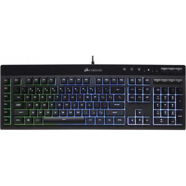 Фото - Клавиатура проводная игровая Corsair K55 RGB Black (CH-9206015-RU) USB