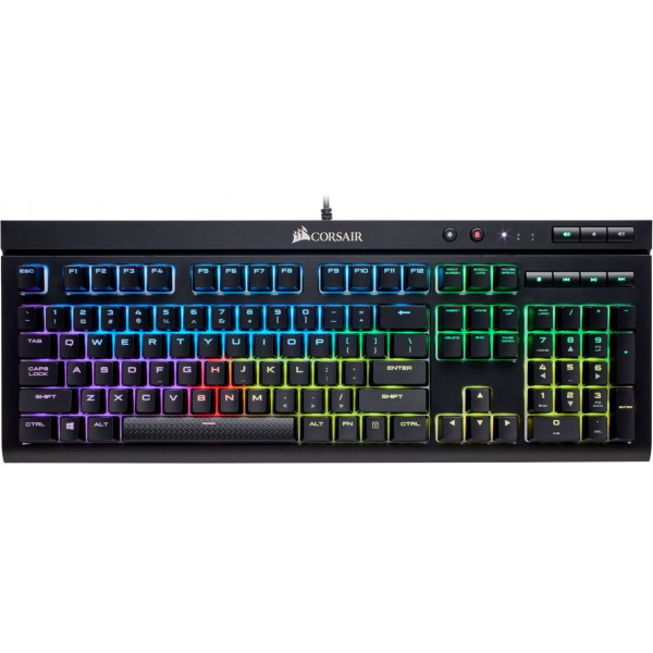 Фото - Клавиатура проводная игровая Corsair K68 RGB Cherry MX Red Black (CH-9102010-RU) USB
