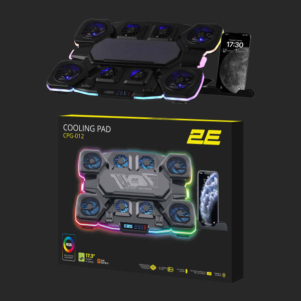 Фото - Уценка - Подставка под ноутбук охлаждающая 2E Gaming 2E-CPG-012 Black