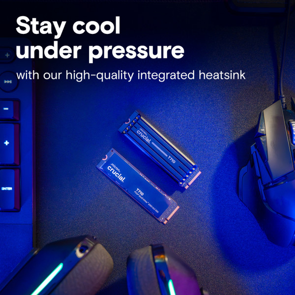 Фото - SSD-накопитель внутренний Crucial Micron T710 1TB PCie 5.0 NVMe w/Heatsink (CT1000T710SSD5)