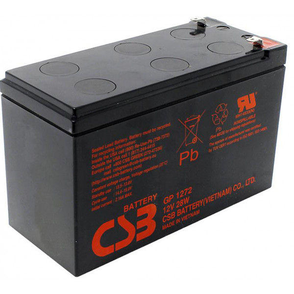 Фото - Аккумулятор для ИБП CSB 12V 7.2AH (GP1272) AGM Фото - Аккумулятор для ИБП CSB 12V 7.2AH (GP1272) AGM