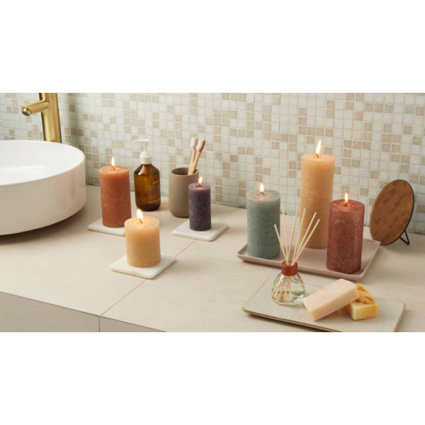 Фото - Свеча декоративная Bolsius SHINE 130/68 пудра (790304)