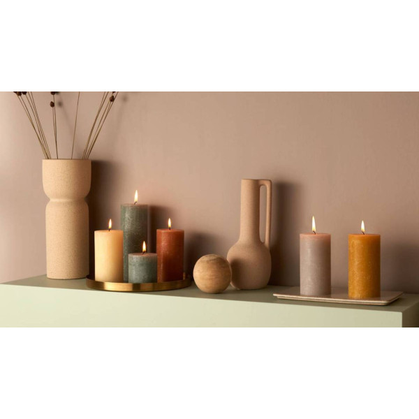 Фото - Свеча декоративная Bolsius SHINE 130/68 жемчужная (790305)