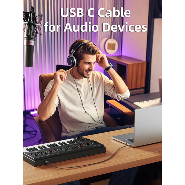 Фото - Кабель USB Type-C - USB Type-B Cabletime USB 2.0 Type-C (M) - B Print 2 м (CA16L)