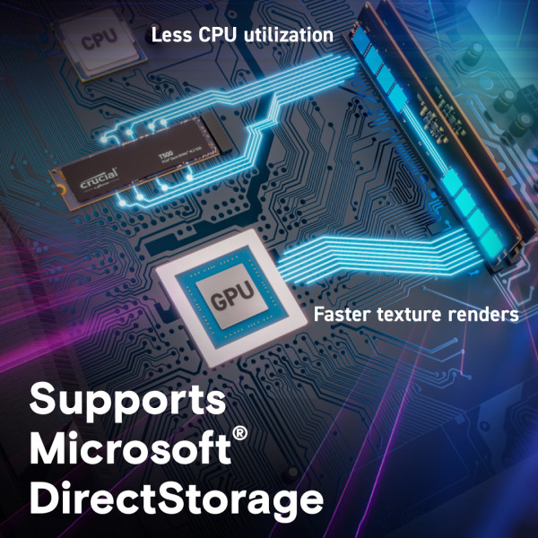 Фото - SSD-накопитель внутренний Micron SSD Crucial M.2 2TB PCIe 4.0 T500 (CT2000T500SSD8)