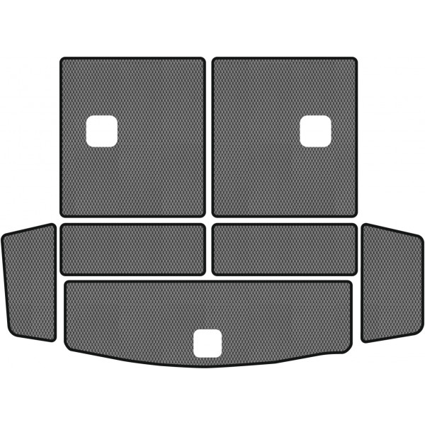 Фото - EVA коврик в багажник авто EVAtech для Captiva (C140) 7 seats AT Restyling Chevrolet 2011-2018 1 поколение SUV EU (CT3172BE7RGB)