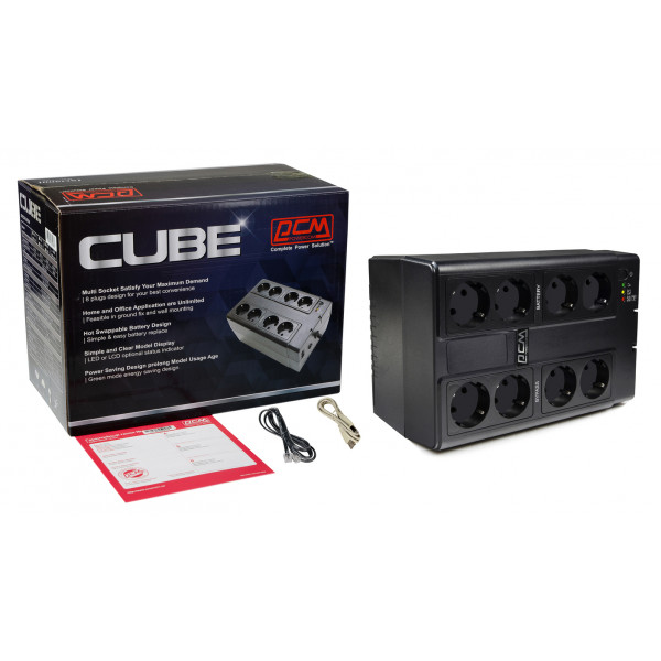 Фото - Источник бесперебойного питания Powercom CUB-650N Schuko