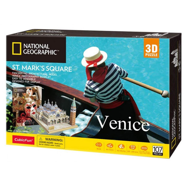 Фото - 3D пазлы Cubic Fun National Geographic ''пл.Святого Марка'' (DS0980h)