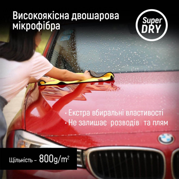 Фото - Уценка - Автополотенце Colorway Super Dry 800 gsm 50х60 см (CW-5608)