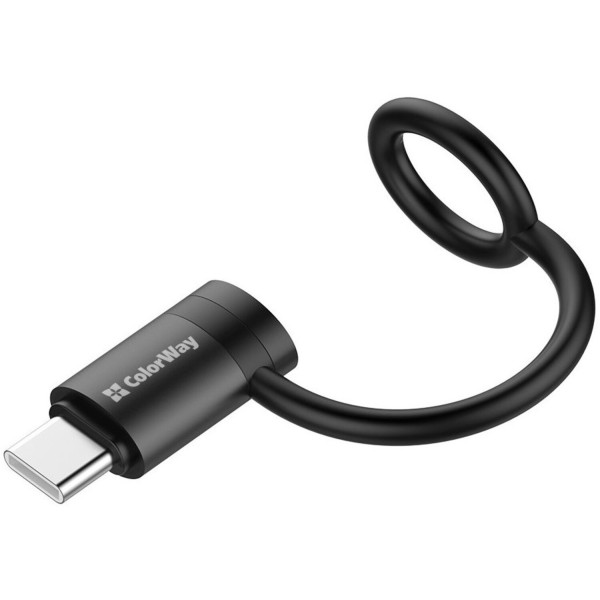Фото - Переходник Colorway USB-C To Lightning Black (CW-AD-CL2)