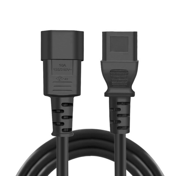 Фото - Кабель питания Colorway C13 to C14 1.8m (CW-CBP087-BK)