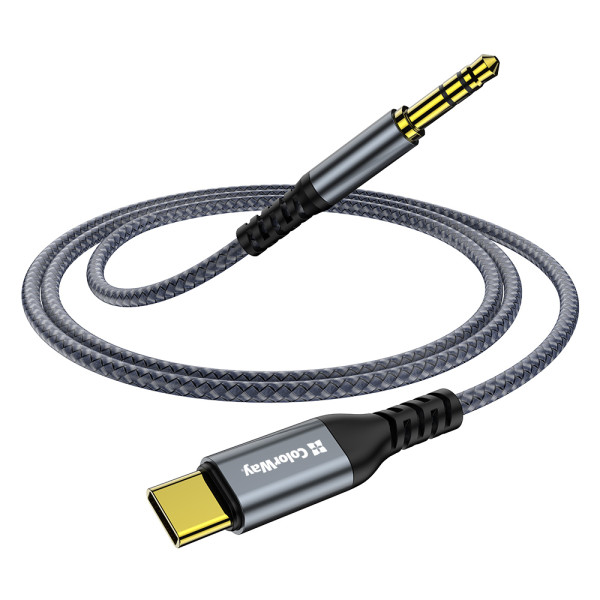 Фото - Переходник Colorway USB-C to 3.5 mm mini-Jack 1.2m (CW-CBPDJ071-G)