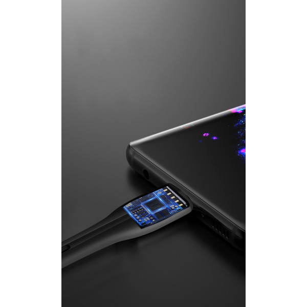Фото - Кабель синхронизации данных Colorway USB 2.0 AM to Lightning 1.0m Led Black (CW-CBUL034-BK)