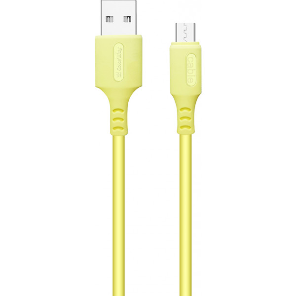 Фото - Кабель синхронизации данных Colorway USB - MicroUSB 2.4А 1 m (CW-CBUM043-Y)