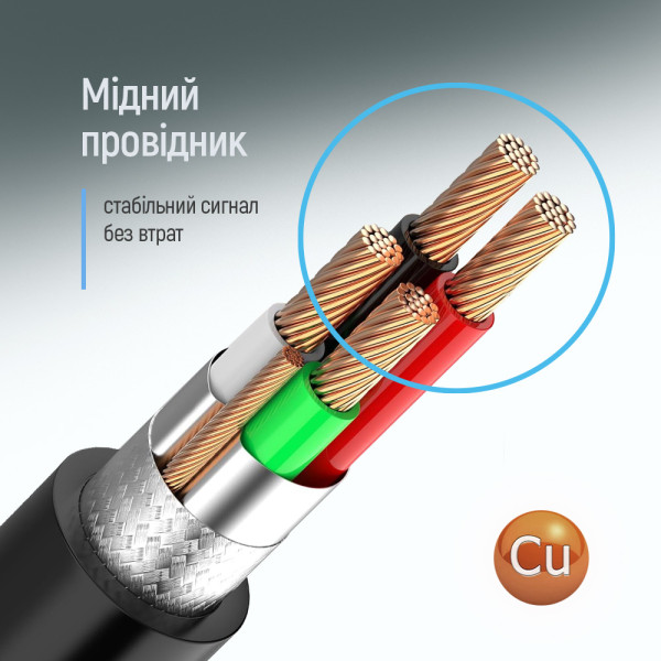 Фото - Кабель USB type A - USB type A Colorway USB-А - USB-А (PVC) 1m (CW-CBUU071-BK)