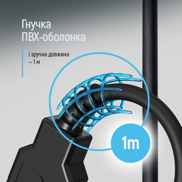 Фото - Кабель USB type A - USB type A Colorway USB-А - USB-А (PVC) 1m (CW-CBUU071-BK)