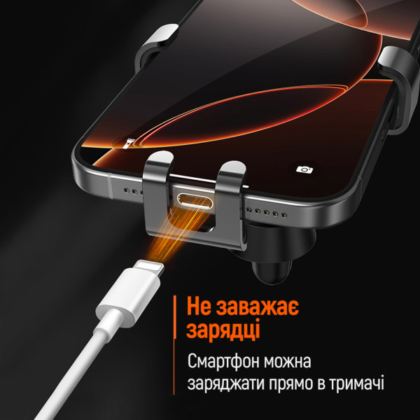 Фото - Автодержатель Colorway Gravity Mechanical Car Mount Black (CW-CHG18-BK)