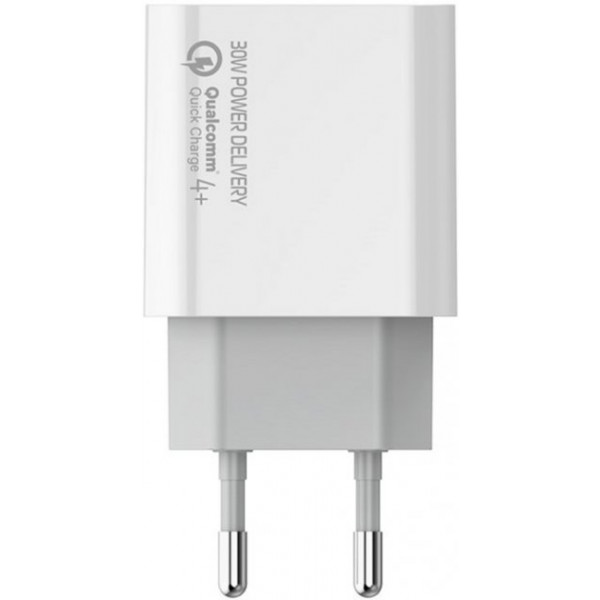 Фото - Сетевое зарядное устройство Colorway Power Delivery Port PPS Type-C PD + USB QC3.0 White (CW-CHS037PD-WT)